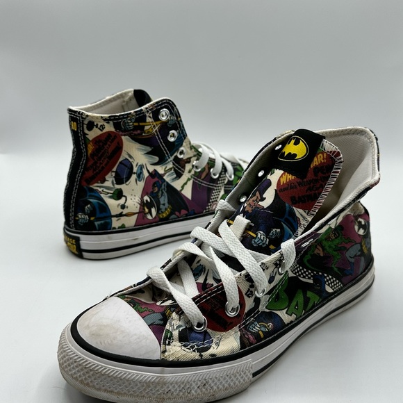 Batman x DC Comics Converse Chuck Taylor Sneakers Youth Size 3 - Picture 10 of 11